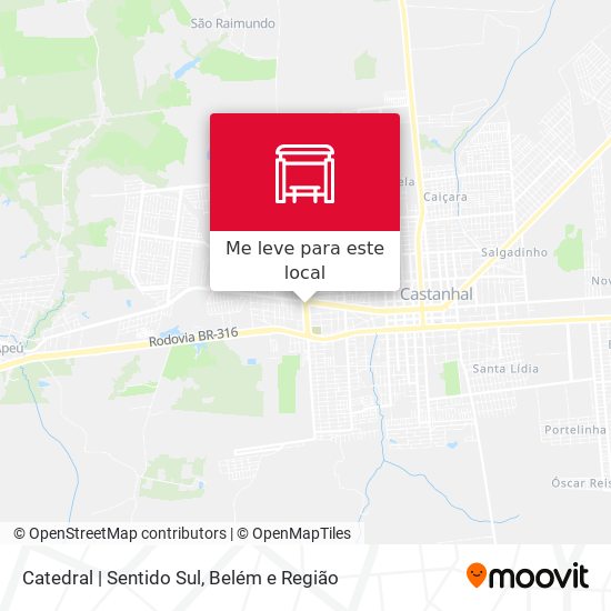 Catedral | Sentido Sul mapa