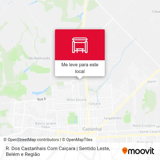 R. Dos Castanhais Com Caiçara | Sentido Leste mapa