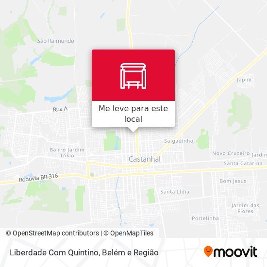 Liberdade Com Quintino mapa