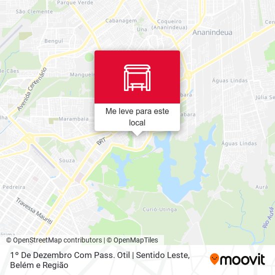 1º De Dezembro Com Pass. Otil | Sentido Leste mapa