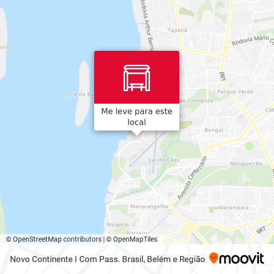 Novo Continente I Com Pass. Brasil mapa