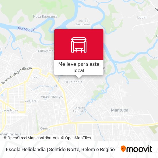 Escola Heliolândia | Sentido Norte mapa