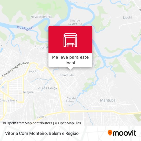 Vitória Com Monteiro mapa