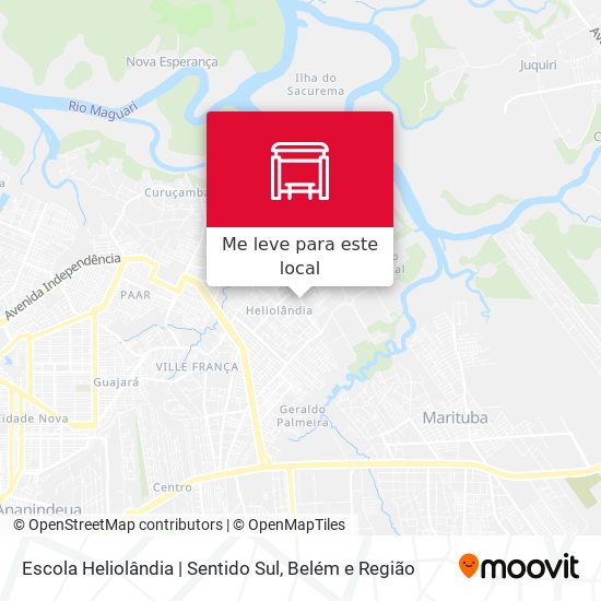 Escola Heliolândia | Sentido Sul mapa
