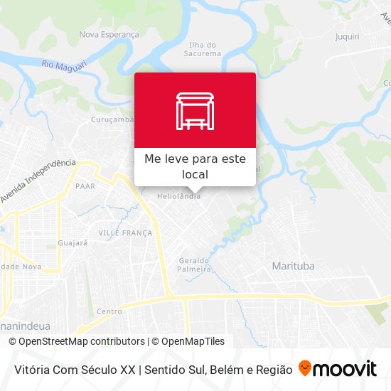 Vitória Com Século XX | Sentido Sul mapa