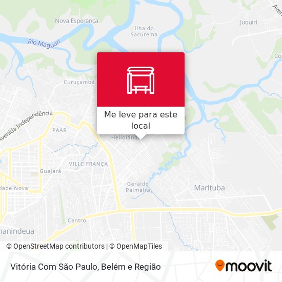 Vitória Com São Paulo mapa