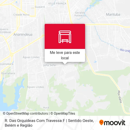 R. Das Orquídeas Com Travessa F | Sentido Oeste mapa