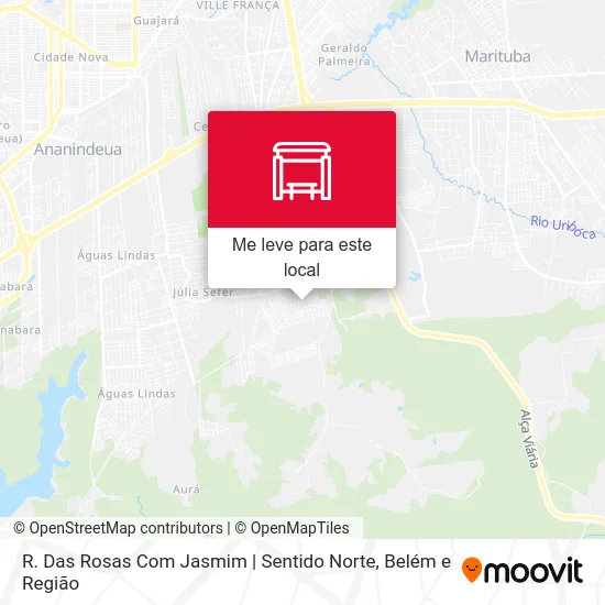 R. Das Rosas Com Jasmim | Sentido Norte mapa