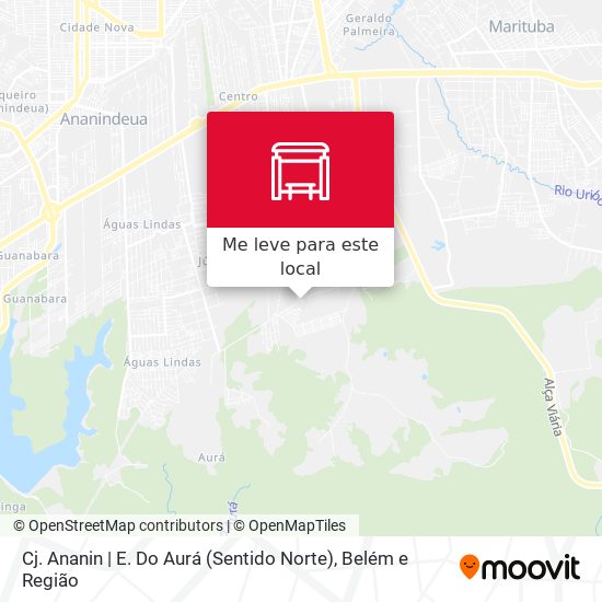 Cj. Ananin | E. Do Aurá (Sentido Norte) mapa