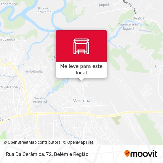 Rua Da Cerâmica, 72 mapa