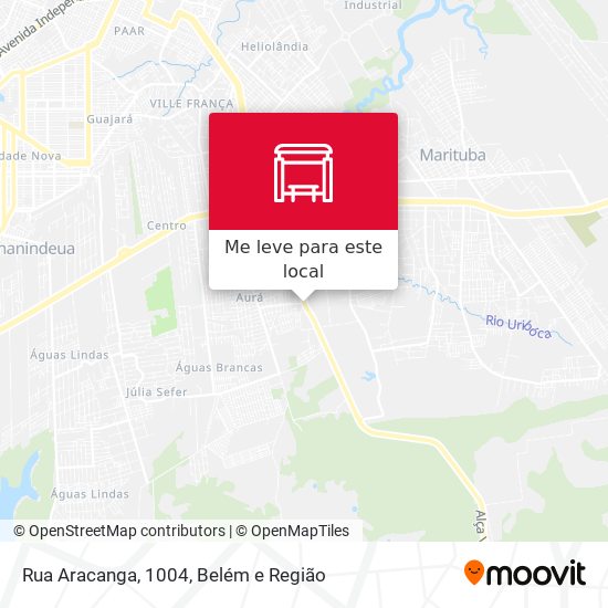 Rua Aracanga, 1004 mapa