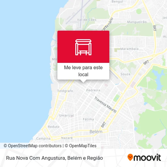 Rua Nova Com Angustura mapa