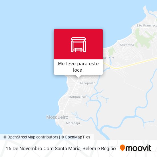 16 De Novembro Com Santa Maria mapa
