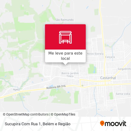 Sucupira Com Rua 1 mapa