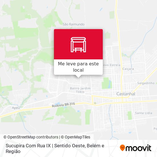 Sucupira Com Rua IX | Sentido Oeste mapa