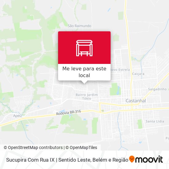 Sucupira Com Rua IX | Sentido Leste mapa