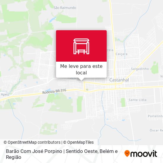 Barão Com José Porpino | Sentido Oeste mapa