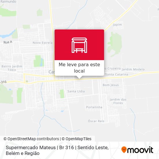 Supermercado Mateus | Br 316 | Sentido Leste mapa