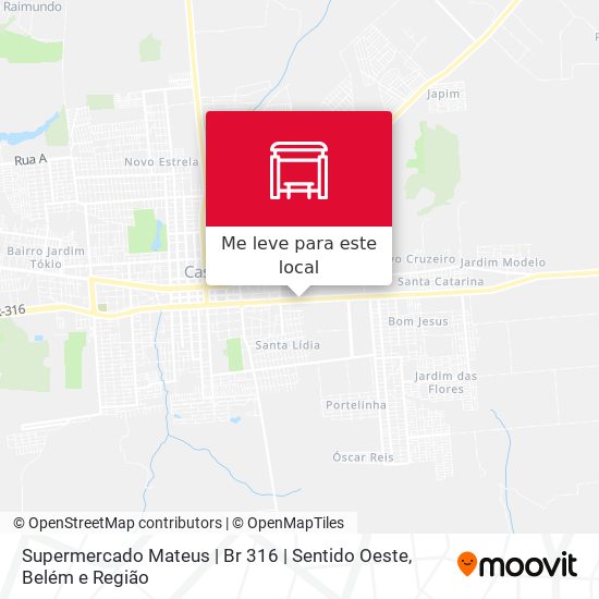 Supermercado Mateus | Br 316 | Sentido Oeste mapa