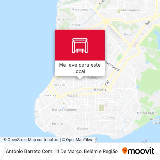 Antônio Barreto Com 14 De Março mapa