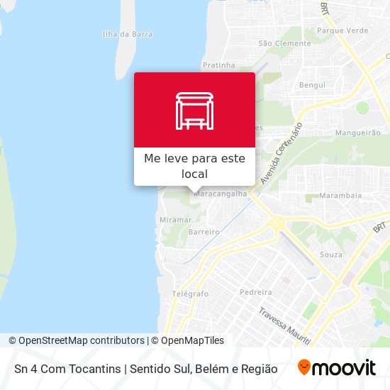 Sn 4 Com Tocantins | Sentido Sul mapa
