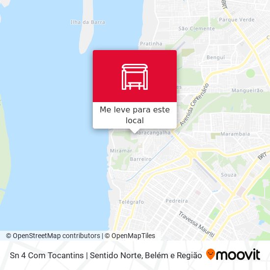 Sn 4 Com Tocantins | Sentido Norte mapa