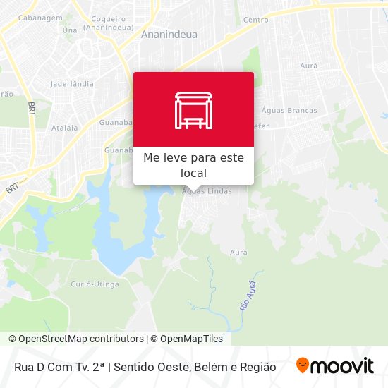 Rua D Com Tv. 2ª | Sentido Oeste mapa