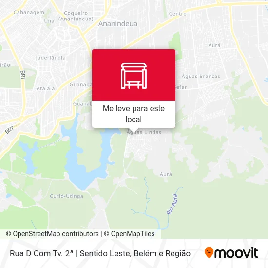 Rua D Com Tv. 2ª | Sentido Leste mapa