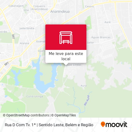 Rua D Com Tv. 1ª | Sentido Leste mapa