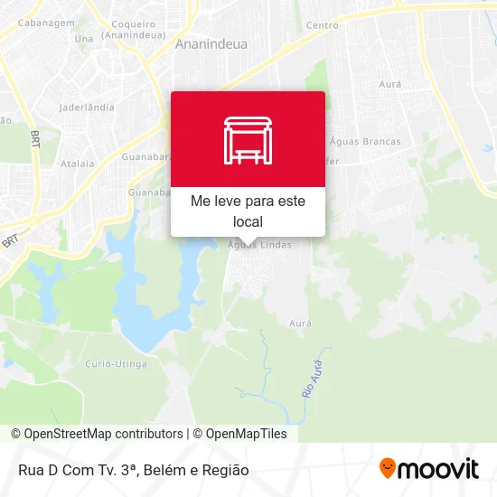 Rua D Com Tv. 3ª mapa