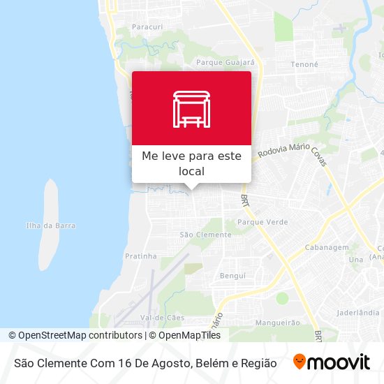 São Clemente Com 16 De Agosto mapa