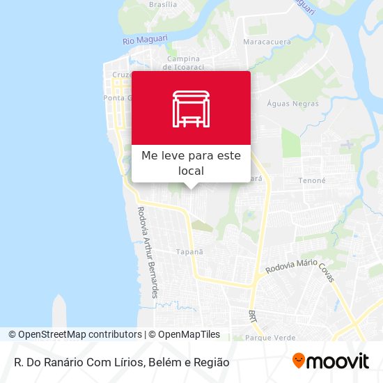 R. Do Ranário Com Lírios mapa