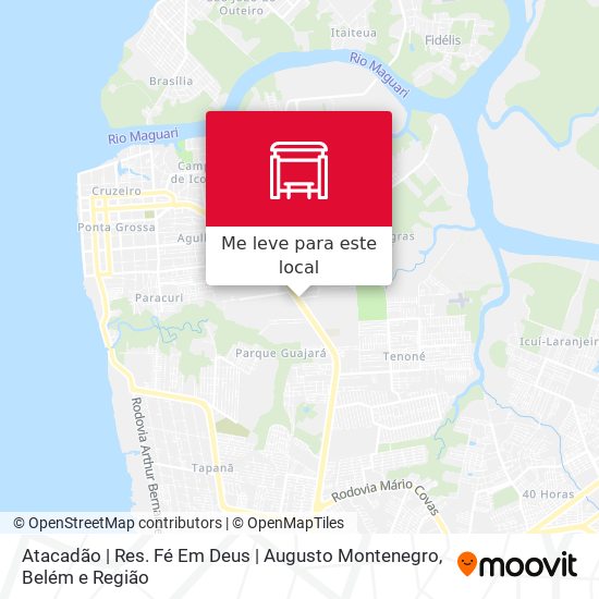 Atacadão | Res. Fé Em Deus | Augusto Montenegro mapa