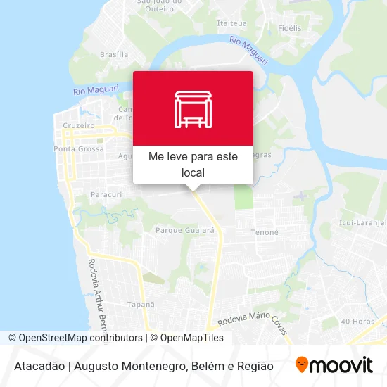 Atacadão | Augusto Montenegro mapa