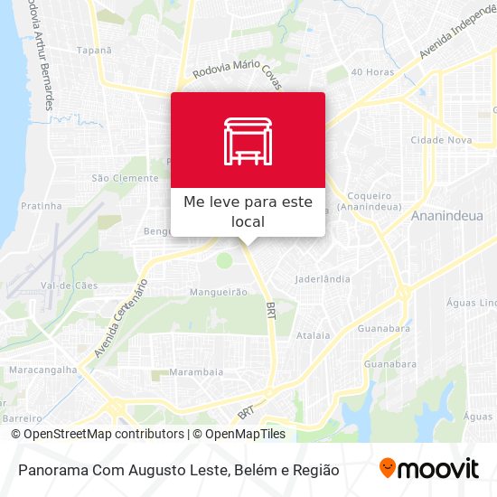 Panorama Com Augusto Leste mapa