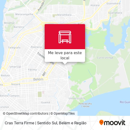 Cras Terra Firme | Sentido Sul mapa