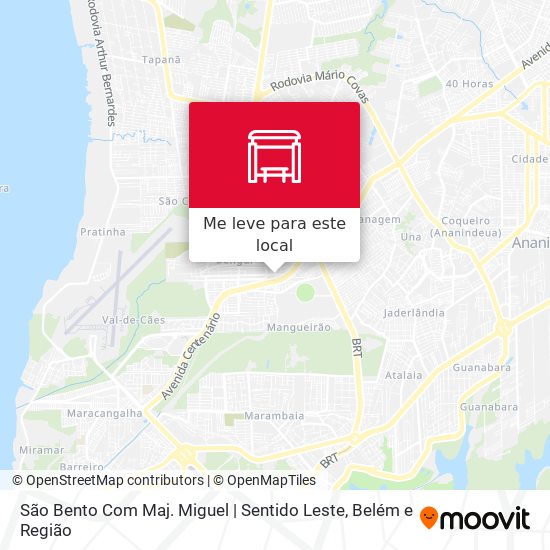 São Bento Com Maj. Miguel | Sentido Leste mapa
