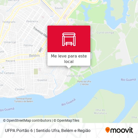 UFPA Portão 6 | Sentido Ufra mapa