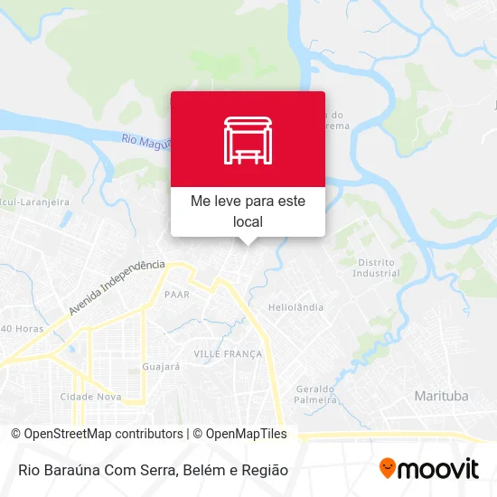 Rio Baraúna Com Serra mapa