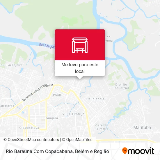 Rio Baraúna Com Copacabana mapa