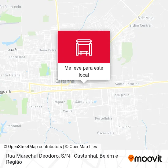 Rua Marechal Deodoro, S / N - Castanhal mapa