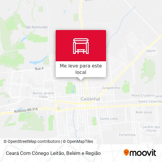Ceará Com Cônego Leitão mapa