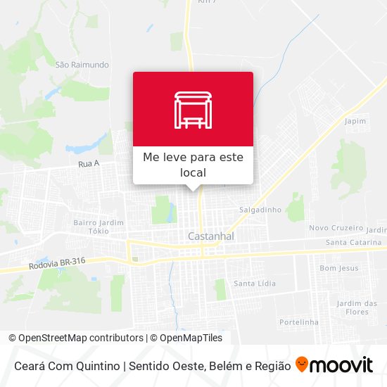 Ceará Com Quintino | Sentido Oeste mapa