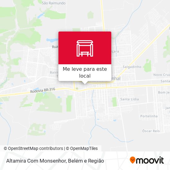 Altamira Com Monsenhor mapa