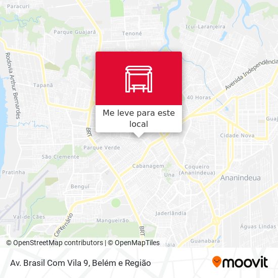 Av. Brasil Com Vila 9 mapa