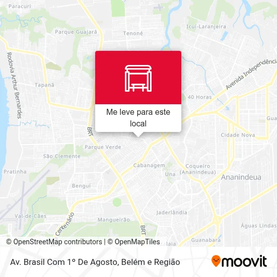 Av. Brasil Com 1º De Agosto mapa