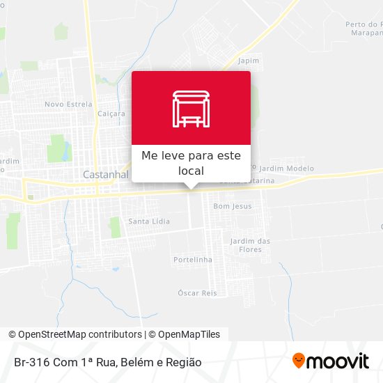 Br-316 Com 1ª Rua mapa