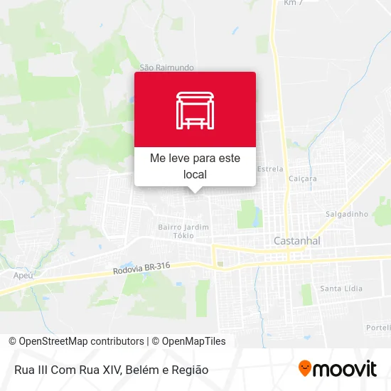 Rua III Com Rua XIV mapa