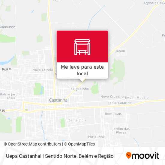 Uepa Castanhal | Sentido Norte mapa