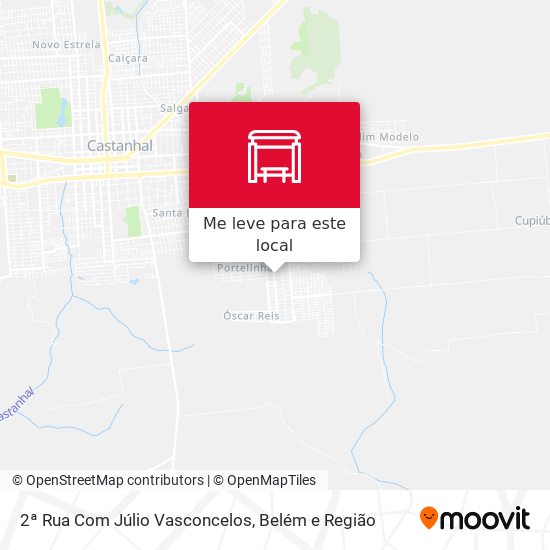 2ª Rua Com Júlio Vasconcelos mapa